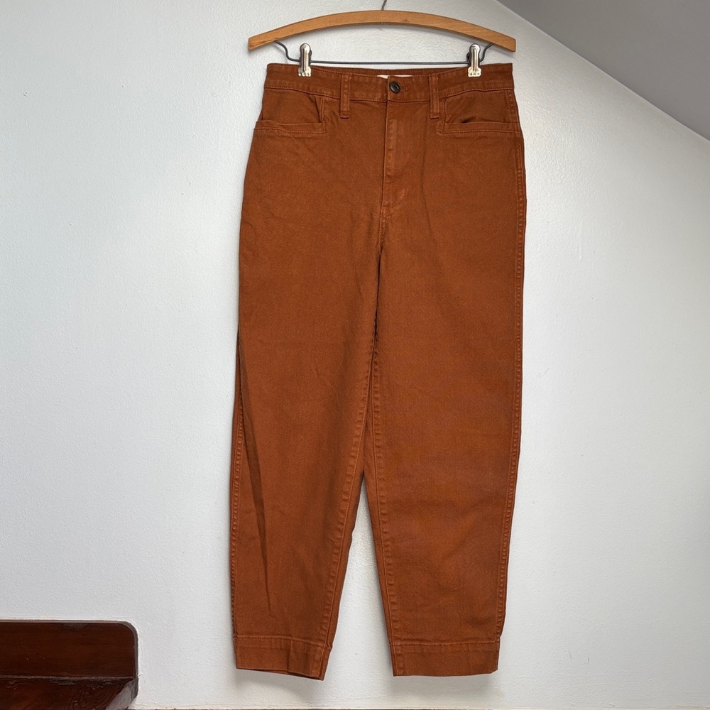 Madewell High Rise Slim Emmett Tapered Pants in Warm Toffee, 28 - Picture 5 of 11